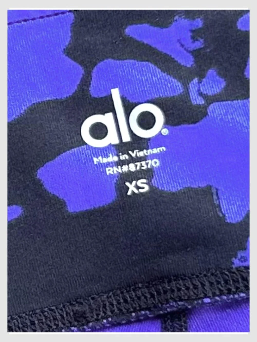 Alo Yoga Airbrush High-Waist Leggings Purple Black XS
